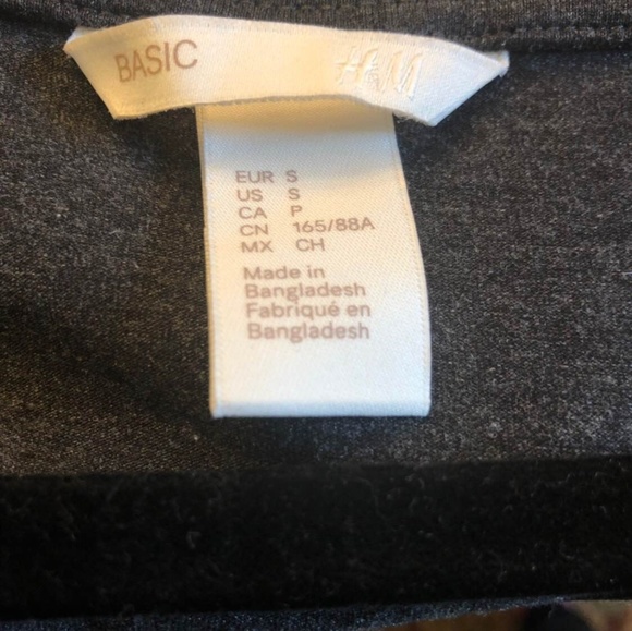H&M Charcoal gray Top - Picture 3 of 5